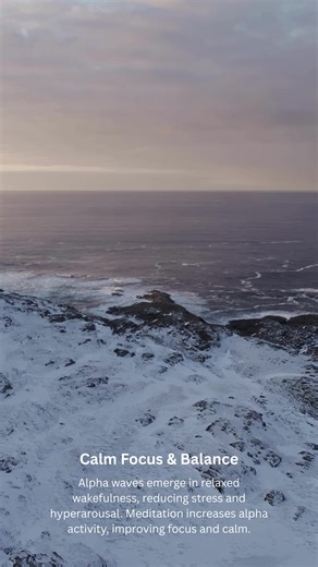 Calm Focus & Balance Alpha waves emerge in relaxed wakefulness, reducing stress and hyperarousal. Meditation increases alpha activity, improving focus and calm. #soundhealing#SolfeggioFrequencies #healiingfrequency #breathwork