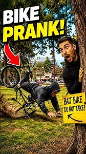 Bait Bike Prank Gone Wrong 😂 #pranks #funny #viral