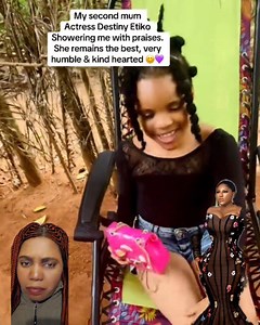 7.4K views · 269 reactions | Actress destiny Etiko she pr@ise her princess daughter | Precious Gold | Facebook