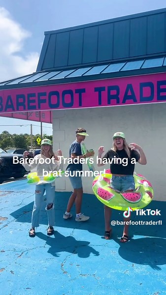 BBFT (Brat Barefoot Trader)💚#brat #beach #summer #bratsummer #CharliXCX