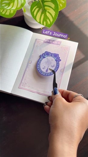 💜SATISFYING JOURNALING✨Cute Purple Journal💜#shorts #ytshorts #cutediy #art #artist #journal #diy