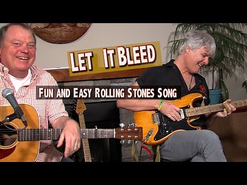 LET IT BLEED Rolling Stones accoustic & slide Fun and Easy Guitar Lesson