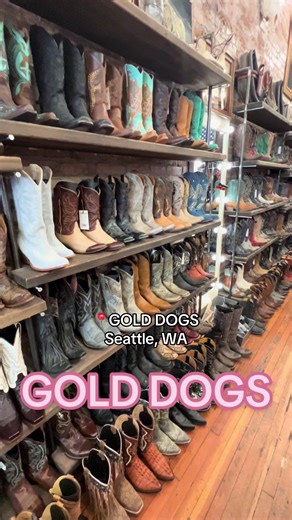 Had to check this place out after seeing a video of it! The CUTEST western wear. Will be back for several boots✨ 📍 5221 Ballard Ave NW Ste A Seattle, WA #shopgolddogs #golddogs #seattle #washington #westernwear @ShopGoldDogs🦅🤘🏼