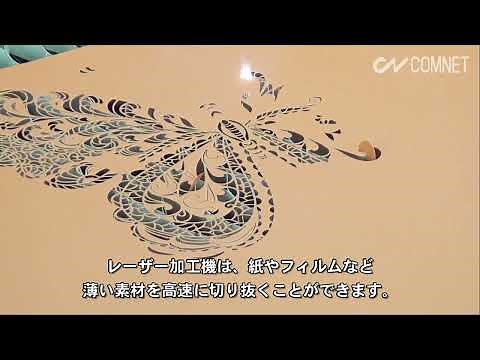 超高速！レーザー加工による紙の抜き加工｜レーザー加工機 SEIシリーズ FLEXI｜コムネット