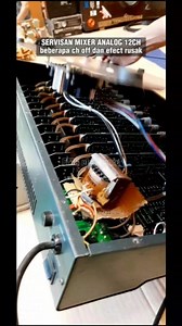 9.9K views · 71 reactions | Open and repair mixing console analog 12 channel effects and channels not working #electronic #mixingconsole #effect #dsp #effectnyess #mixseranalog #tutorial #creative #repair #solutions | Herman Suhaemi | Facebook