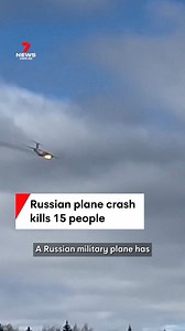 A Russian military plane crash killed all 15 people on board after one of its engine caught on fire moments after take-off. #Russiaplanecrash #planecrash #militaryplane #7NEWS | 7NEWS Australia