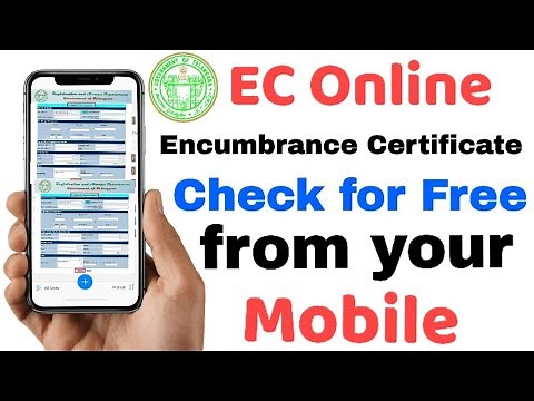 How to get EC (Encumbrance Certificate) from your Mobile for free | Check EC Online Telangana