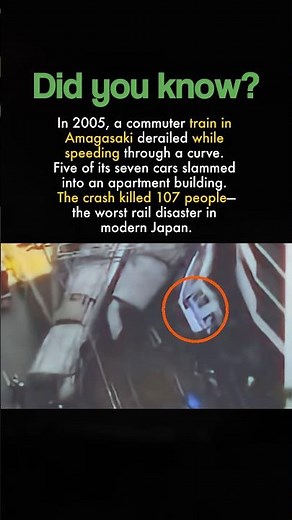 🚆 Japan’s Deadliest Train Disaster