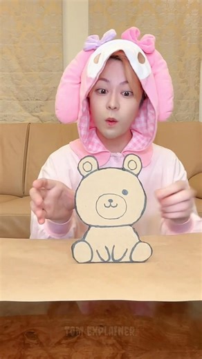 A Story of Bears 🐻 ~mini wood toy wood art"skills/hand Craft #shorts