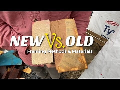 100 yr old walls exposed | How framing has changed