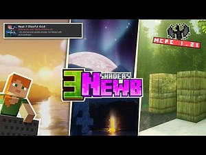 3 SHADERS REALISTIC TERBAIK MIRIP BSL DAN RTX - Di Minecraft 1.21 |MCPE Render Dragon Low End Device