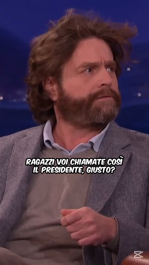 70K views · 649 reactions | #zachgalifianakis e la DOMANDA al Presidente OBAMA! Zach Galifianakis da Conan (TBS) - 27/01/2016 #potus #barackobama #betweentwoferns #shorts #talkshow #conan | Latenightclips Ita | Facebook