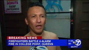 4-alarm fire burns through 3 buildings in College Point, Queens