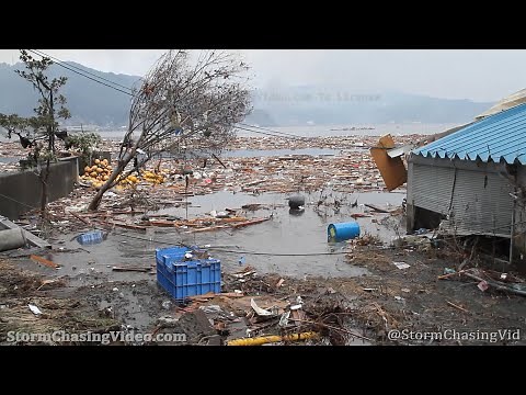 Tsunami that hit Otsuchi, Japan, Ten Year Anniversary 3/11/2011