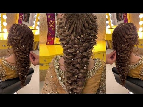 Kashees Bridal Hairstyle for long hair || Kashees Braid Hairstyle step by step tutorial ||