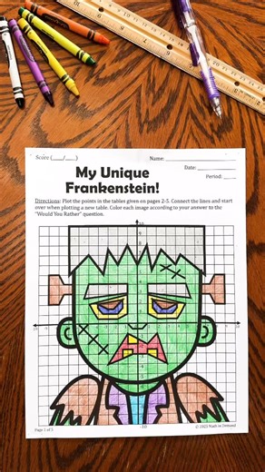 Would You Rather Halloween Bundle has 5 of my Halloween mystery graphs! Comment below if you want the TpT link! 🎃👻💀 #mathindemand #math #teacherspayteachers #8thgrademath #tpt #teachersofinstagram #6thgrademath #7thgrademath | Math in Demand