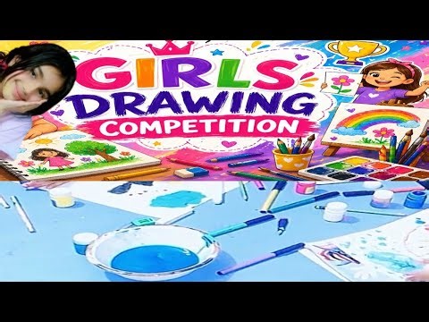 Drawing Compitition with friends | our new v log | playing game with friends | Baby playing and fun