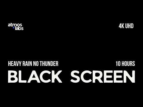 Sleep Soundly in 3 Minutes with Heavy Rain | 10 Hours No Thunder (Insomnia Relief & REM Sleep)