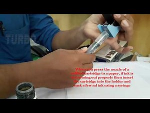 How to clean hp ink cartridge head/nozzle