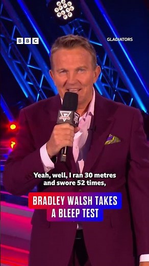 Bradley Walsh passed the bleep test!