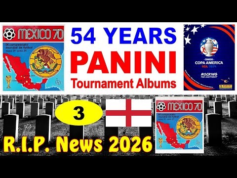 R.I.P. News 2026 (Part 3) Dead football players in Panini Tournament Albums - Tommy Wright