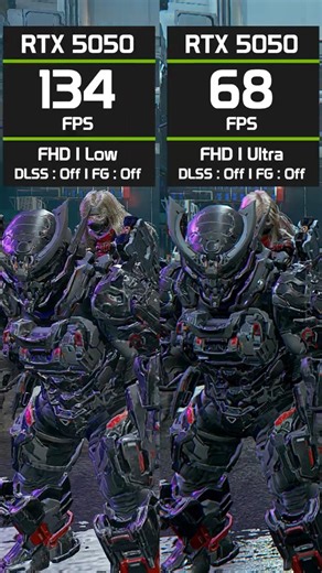 RTX 5050 vs Pragmata Ultra Settings 😳 #benchmark #gaming #rtx5050