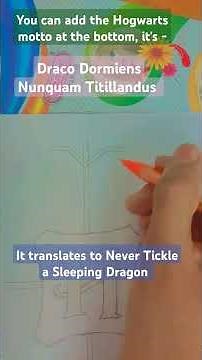 How to Draw the Hogwarts Crest