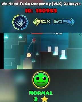 We Need To Go Deeper By Galaxyte in Rick GDPS #geometrydash #gd #rgdps #shorts #minecraft