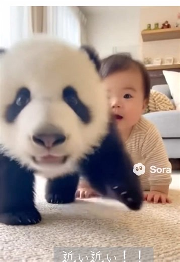 可愛いパンダの赤ちゃんと楽しい生活