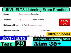 UKVI IELTS Listening Practice Test 2024 With Answers [ Test - 29 ]
