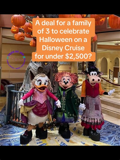 Celebrate Halloween on the High Seas aboard the stunning Disney Wish with Disney Cruise Line 🎃✨ Think themed character meet & greets, trick-or-treating onboard, Halloween décor throughout the ship, exclusive entertainment, and that magical Disney touch in every detail. It’s festive, family-friendly, and SO much fun. 🎃 Special promotional offers are available for select sailings 🎃 Promotions are subject to availability and can change at any time 🎃 Pricing varies based on sailing date, statero