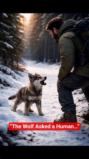 “Wild Wolf Trusts a Human for the First Time Ever”