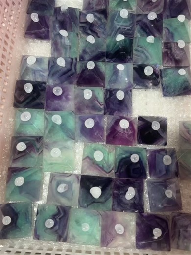 New Arrived Fluorite Pyramid: A Stunning Crystal Display
