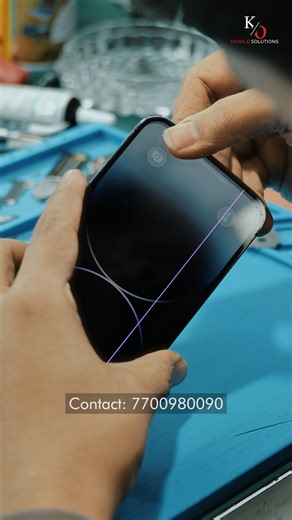 KickOut on Instagram: "⚡ ONE WRONG MOVE = DISPLAY LINE… WATCH HOW WE ERASE IT! ⚡ This iPhone 14 Pro Max developed a damage line while removing the display 😱📱 Using our advanced laser machine, we precisely removed the line and restored the screen to a clean, flawless, brand-new look. High-risk repair, high-precision skills & ultra-satisfying ASMR vibes 🔥🛠️ 📞 Contact: 7700980090 📍 Visit us at: Shop no: 1 & 2, Shanti Enclave Bldg, Next to Shanti Shopping Centre D wing, Mira Road East, Mira Bh