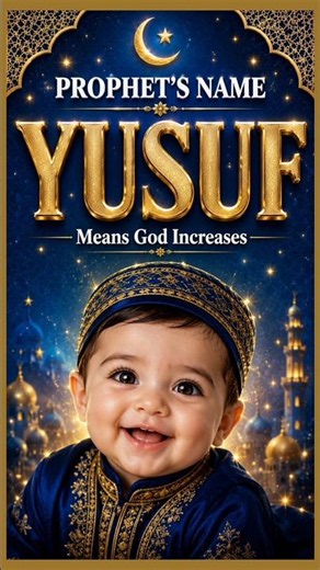 Yusuf - A Timeless Muslim Boy Name with Meaning 🌙 #Shorts