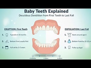 Baby Teeth Explained | Deciduous Dentition from First Tooth to Last Fall