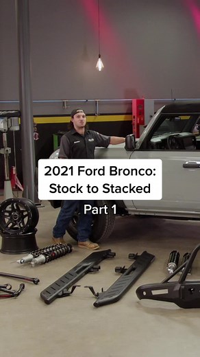 We gave our #SeaFoam 2021 Bronco some big upgrades courtesy of @4wheelpartsofficial before it hits the road. #fyp #cartok #bronco #upgrades #trucktok #carbuild