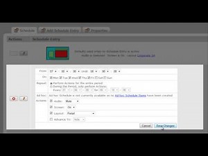 ONELAN CMS Tutorial - 16 Manage ChannelSchedule