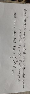Question →0 9:- Obtain the first order differential equation st... | Filo