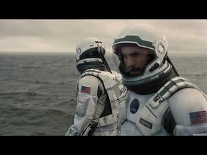 Cooper, Amelia, Doyle land on Miller's planet. Giant wave scene - Interstellar 2014