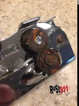 Rust911 Removes rust from Can Opener QUICKLY