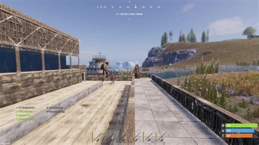 Whole lobby jousting on rust