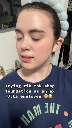 I used a tik tok shop foundation as an ex Ulta employee 😳😥 #ulta #makeup #tiktokshop #foundation #viral