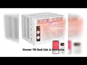 5000 BTU Window AC Unit with Remote - Cools Rooms 150 Sq.Ft, Low-Noise & Energy Saver Air Conditione