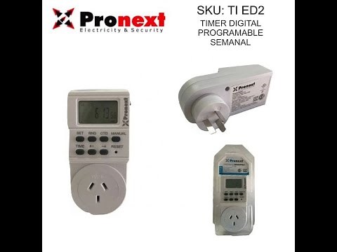 Tutorial Paso a Paso como programar un #Reloj Timer #digital Enchufable Pronext modelo TI ED
