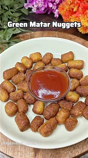 Crispy Green Matar Nuggets Recipe #trending #viral #shorts #food .