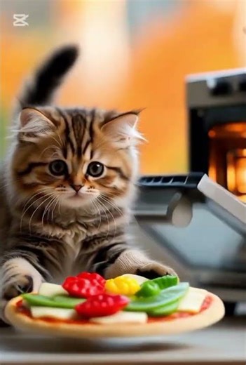 #videoviral #gatitopizzeria #trabajo