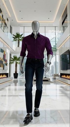 3 Classy Men's Outfit Ideas | Brown Overshirt, Burgundy Shirt & Pale Pink Casual Look | #ai #shorts