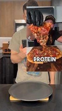 Protein pepperoni pizza #diet #weightloss #fyp