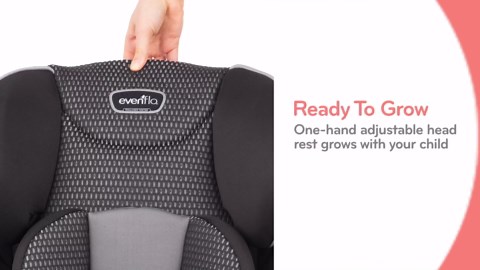 Evenflo Symphony All-in-One Convertible Car Seat with FreeFlow (Olympus Black)